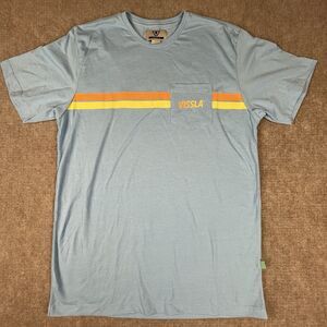 VISSLA Blue Short Sleeve Tee Medium Made In Brazil